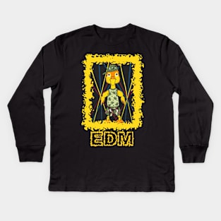 EDM Style Kids Long Sleeve T-Shirt